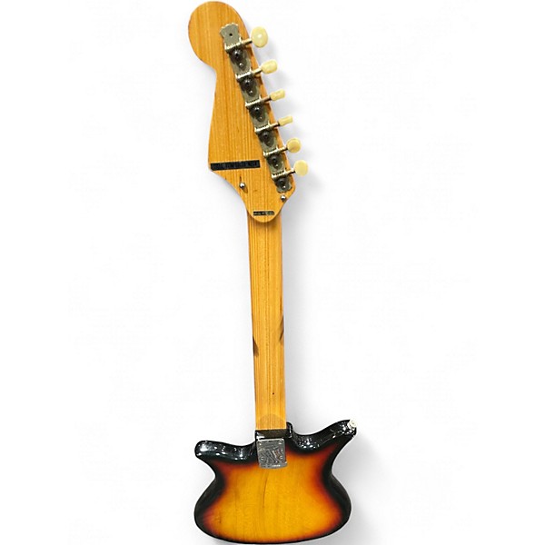 Vintage 1960s Teisco Tulip E-110 Tobacco Burst Solid Body Electric Guitar
