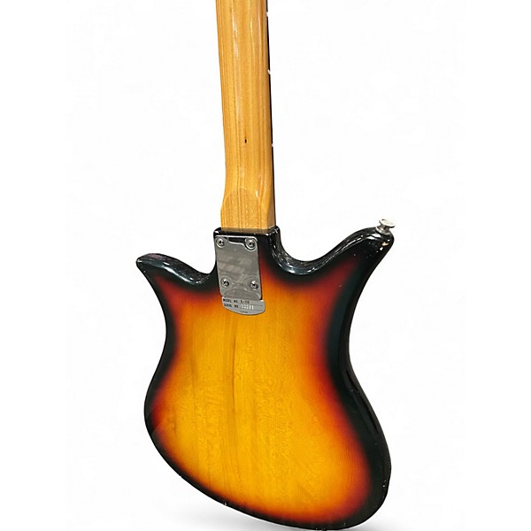 Vintage 1960s Teisco Tulip E-110 Tobacco Burst Solid Body Electric Guitar