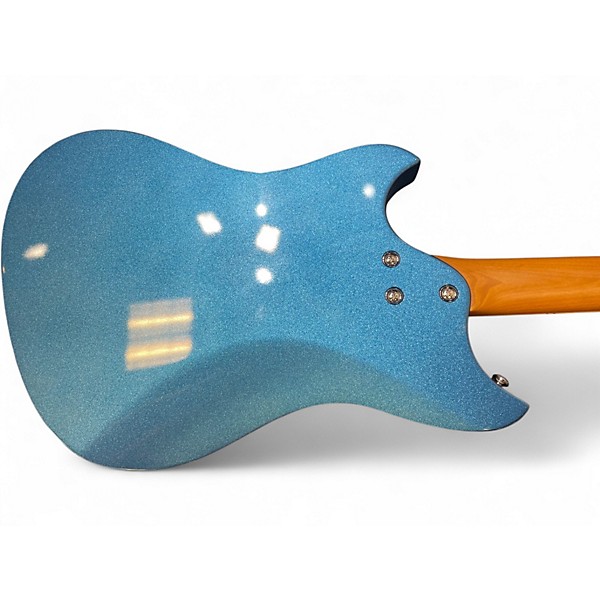 Used Cave & Canary meteor Electron Blue Metallic Solid Body Electric Guitar