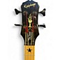Used Epiphone LES PAUL BASS "THE VINNIE" Trans Black Electric Bass Guitar