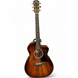 Used Taylor 224CEKDLX Shaded Edge Burst Acoustic Electric Guitar