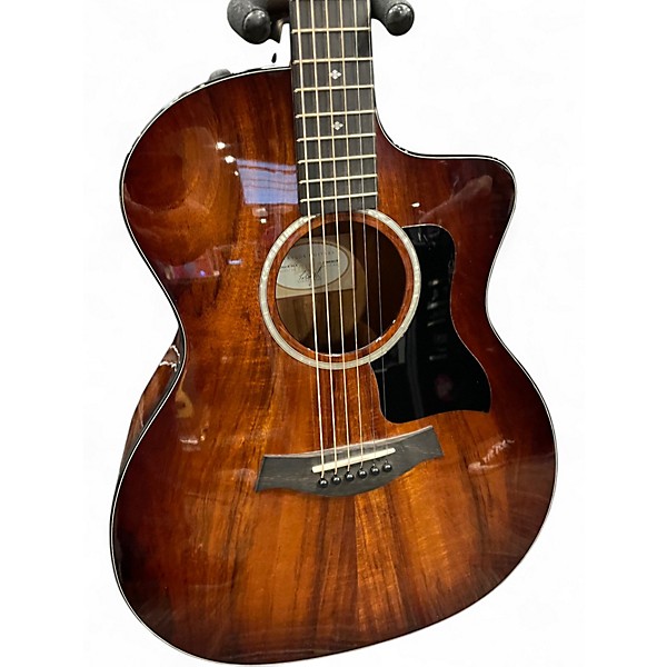 Used Taylor 224CEKDLX Shaded Edge Burst Acoustic Electric Guitar