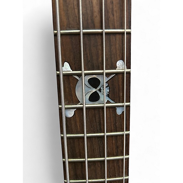 Used Squier MB4 Skull & Crossbones Black Electric Bass Guitar
