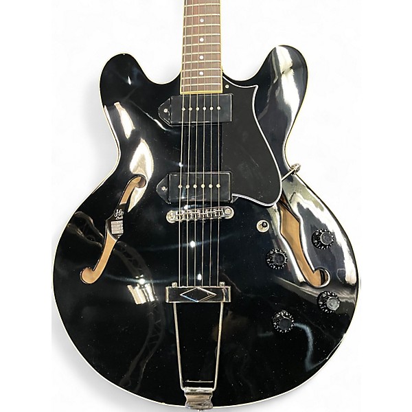 Used The Heritage H330 Black Hollow Body Electric Guitar