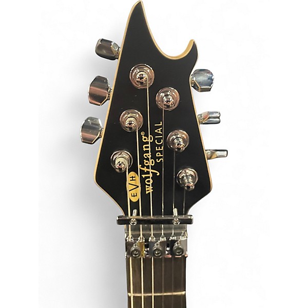 Used EVH Wolfgang Special STRIPED Red with Black and White Stripes Solid Body Electric Guitar