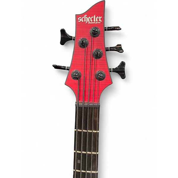 Used Schecter Guitar Research C5-GT RED Electric Bass Guitar