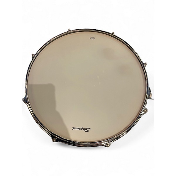 Used Slingerland 14X5.5 Limited Edition Radio King Snare Black and Gold Drum