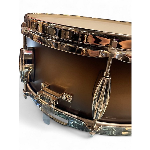Used Slingerland 14X5.5 Limited Edition Radio King Snare Black and Gold Drum