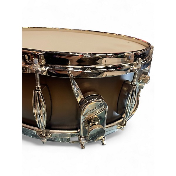 Used Slingerland 14X5.5 Limited Edition Radio King Snare Black and Gold Drum
