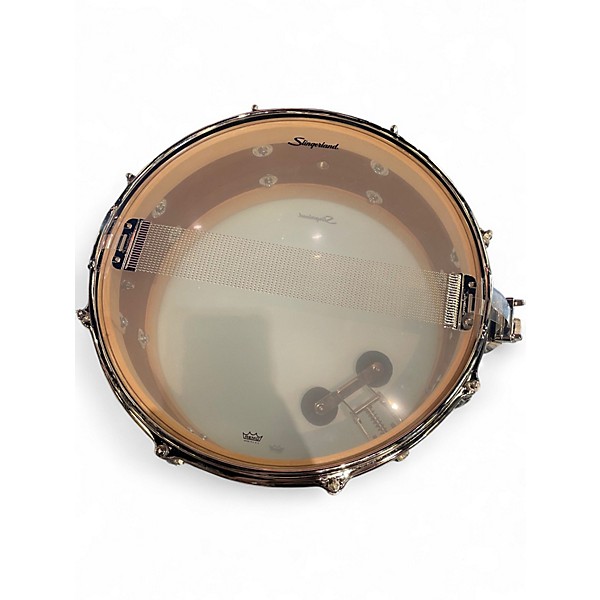 Used Slingerland 14X5.5 Limited Edition Radio King Snare Black and Gold Drum