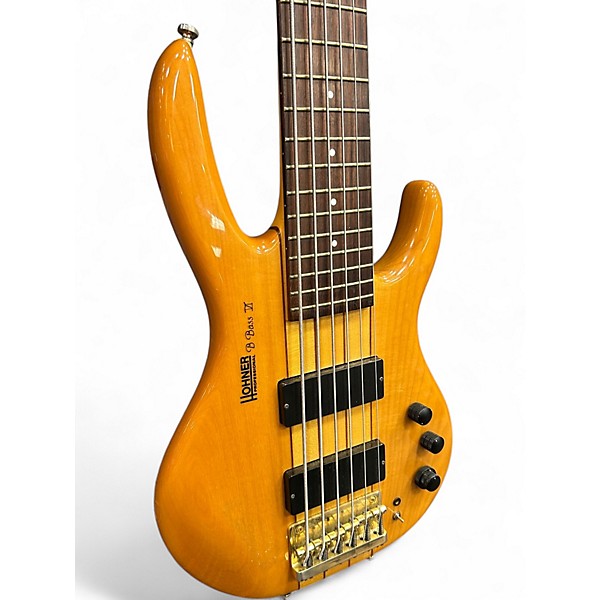 Used Hohner B Bass VI Natural Electric Bass Guitar