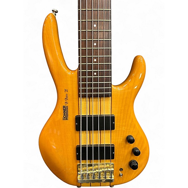 Used Hohner B Bass VI Natural Electric Bass Guitar