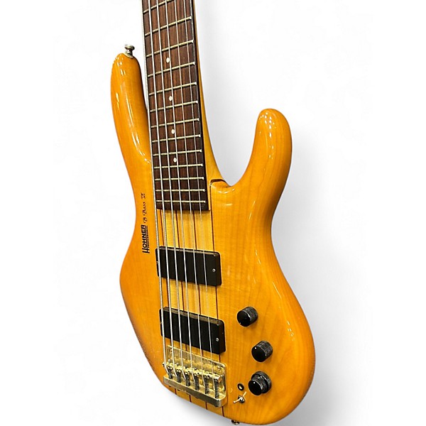 Used Hohner B Bass VI Natural Electric Bass Guitar