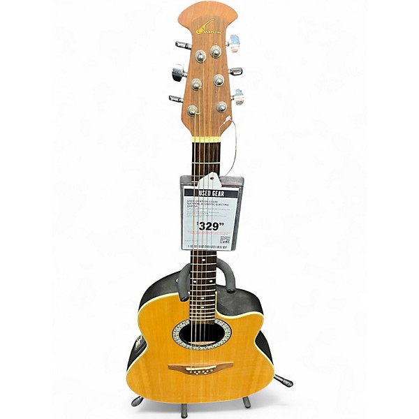 Used Ovation CC026 Natural Acoustic Electric Guitar