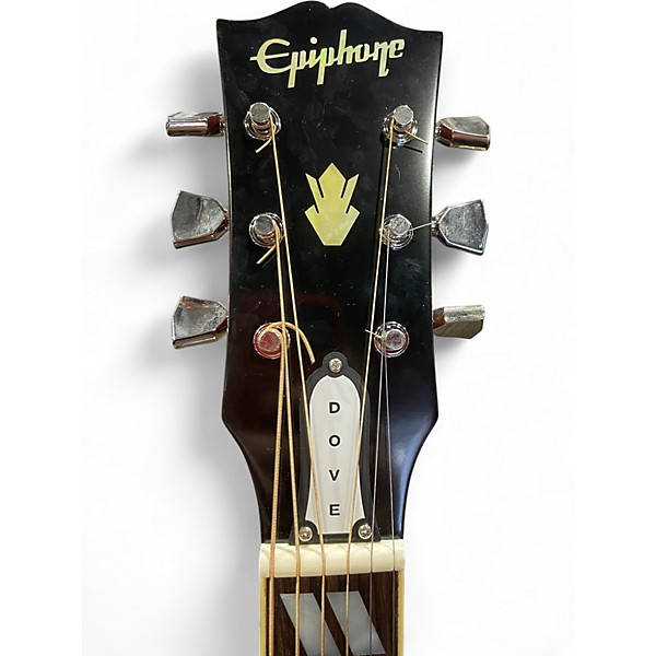 Used Epiphone Inspired By Gibson 1963 Dove Custom natural Acoustic Electric Guitar