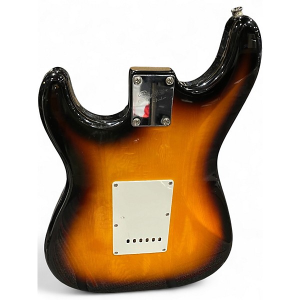 Used Squier Stratocaster Sunburst Solid Body Electric Guitar