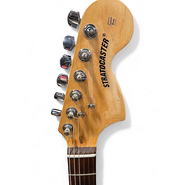 Used Squier Stratocaster Sunburst Solid Body Electric Guitar