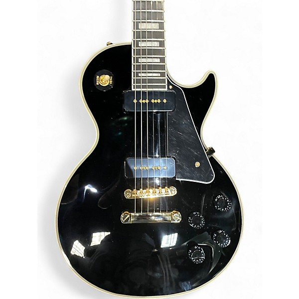 Used Epiphone Les Paul Custom Ebony Solid Body Electric Guitar
