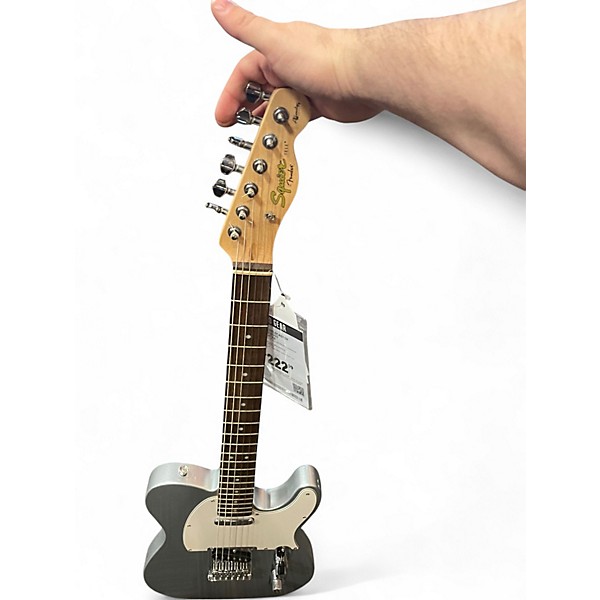 Used Squier Affinity Telecaster Black and Silver Solid Body Electric Guitar