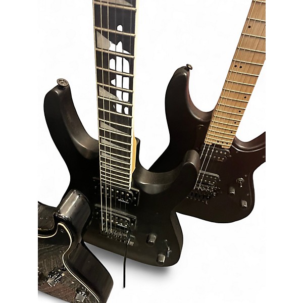 Used Jackson JS22-7 Dinky 7 String Black Solid Body Electric Guitar