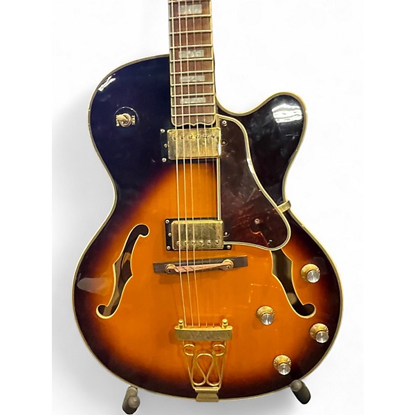 Used Epiphone Joe Pass Emperor II Orange Burst Hollow Body Electric Guitar