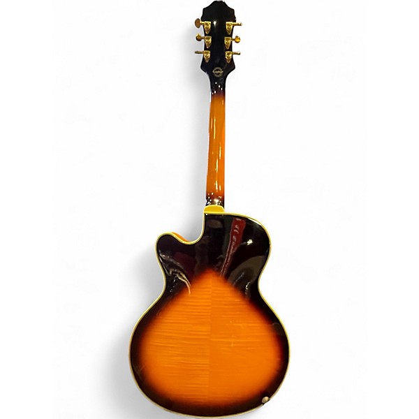Used Epiphone Joe Pass Emperor II Orange Burst Hollow Body Electric Guitar