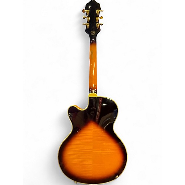 Used Epiphone Joe Pass Emperor II Orange Burst Hollow Body Electric Guitar