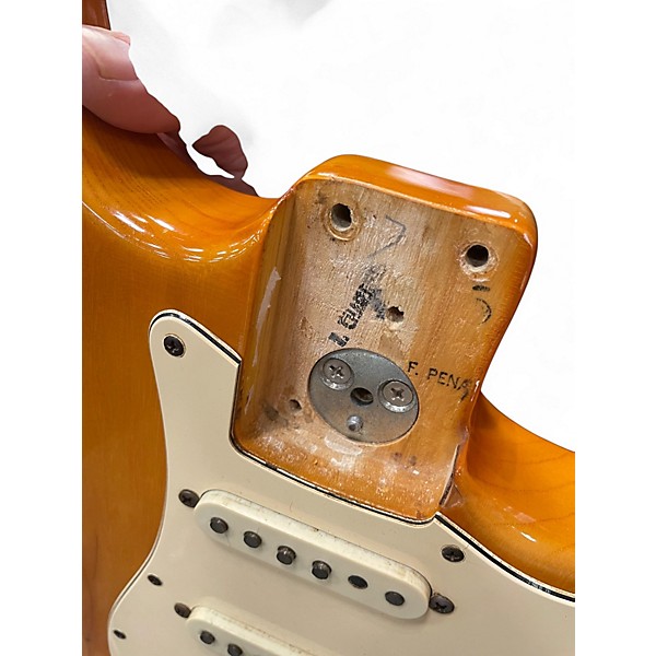 Vintage 1972 Fender Stratocaster natural Solid Body Electric Guitar