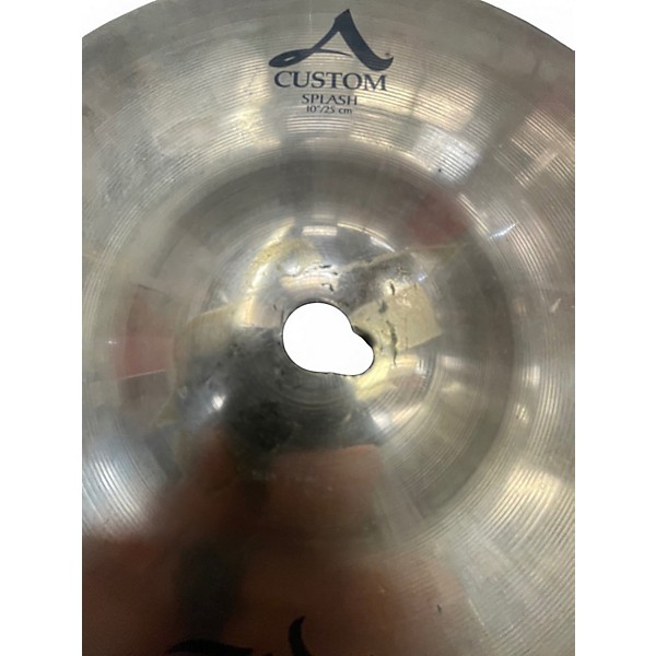 Used Zildjian 10in A Custom Splash Cymbal