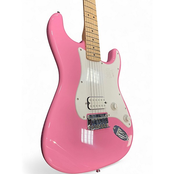 Used Squier Sonic Stratocaster HT Flash Pink Solid Body Electric Guitar