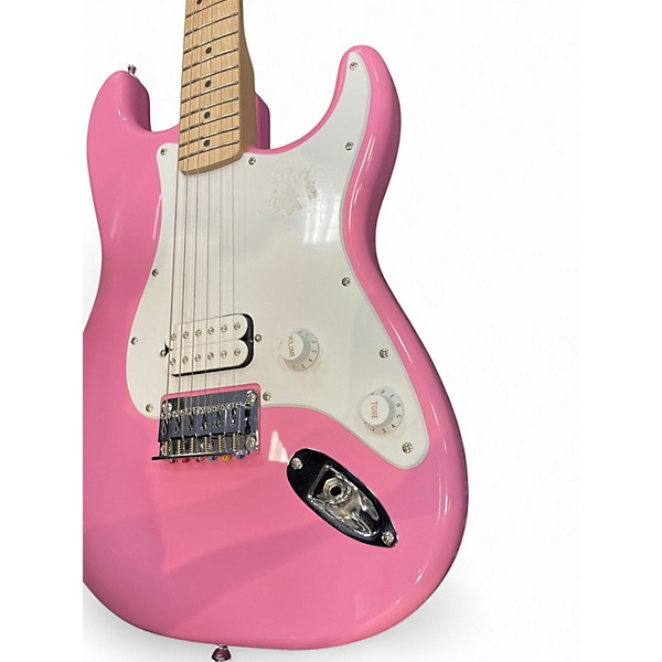 Used Squier Sonic Stratocaster HT Flash Pink Solid Body Electric Guitar
