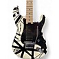 Used 2022 EVH Striped Series White with Black Stripes Solid Body Electric Guitar