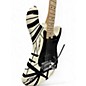 Used 2022 EVH Striped Series White with Black Stripes Solid Body Electric Guitar