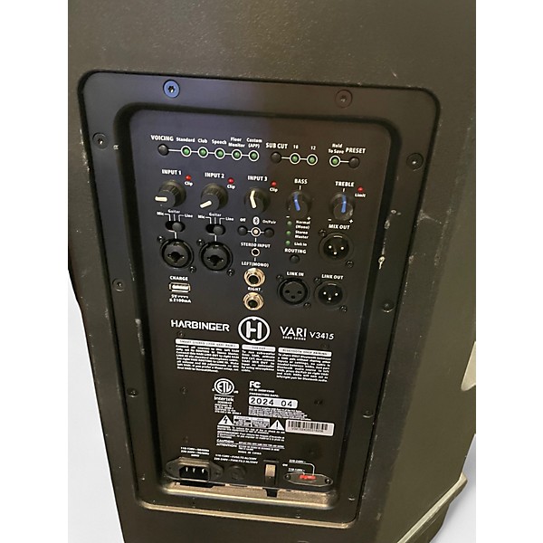 Used Harbinger Vari v3415 Powered Speaker