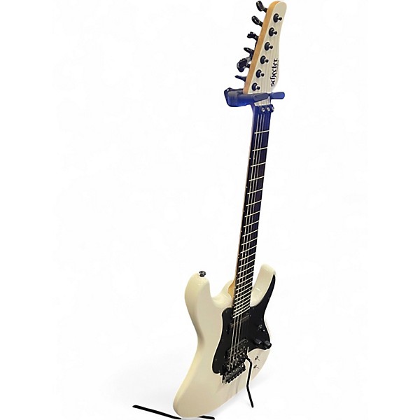 Used Schecter Guitar Research Sun Valley Super Shredder Alpine White Solid Body Electric Guitar