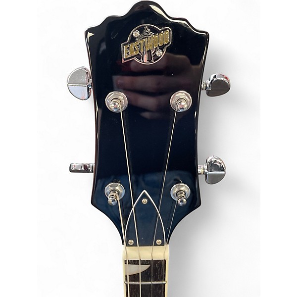 Used 2020s Eastwood Classic Tenor Wine Red Hollow Body Electric Guitar
