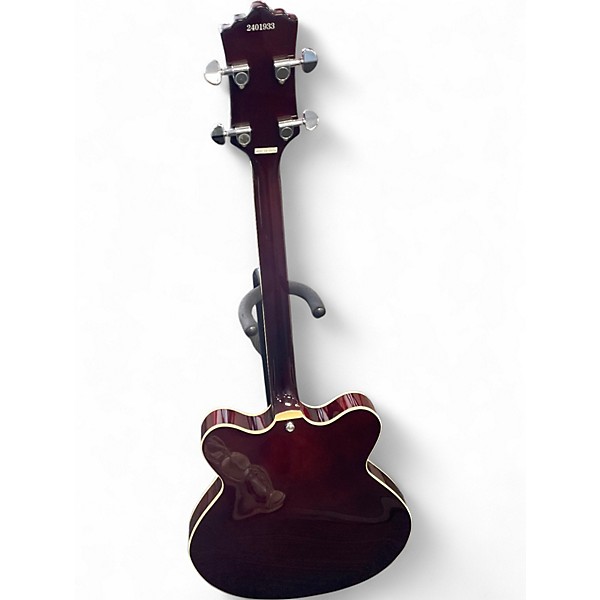 Used 2020s Eastwood Classic Tenor Wine Red Hollow Body Electric Guitar
