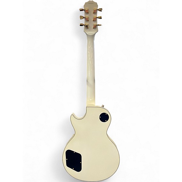 Used 2000s Epiphone Les Paul Custom Alpine White Solid Body Electric Guitar
