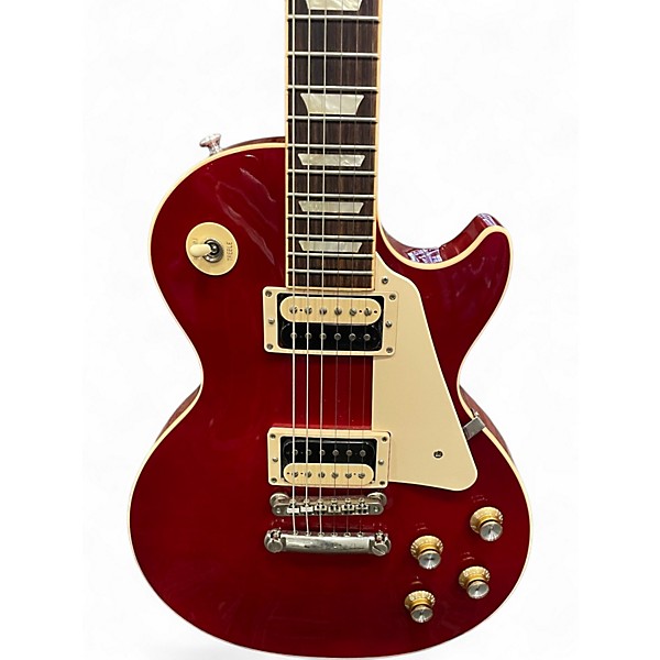 Used Gibson Les Paul Classic Cherry Solid Body Electric Guitar