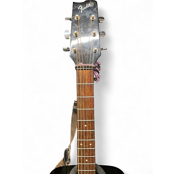 Used Fender Gemini III Black Acoustic Guitar