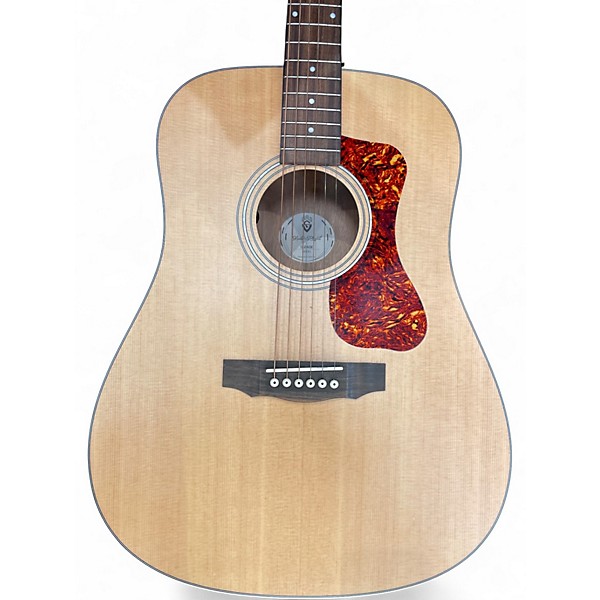Used Guild d-240e Natural Acoustic Electric Guitar