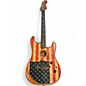 Used Fender Limited Edition American Acoustasonic Stratocaster FLAG PRINT Acoustic Electric Guitar thumbnail
