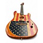 Used Fender Limited Edition American Acoustasonic Stratocaster FLAG PRINT Acoustic Electric Guitar