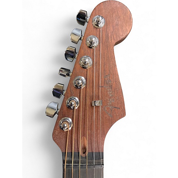 Used Fender Limited Edition American Acoustasonic Stratocaster FLAG PRINT Acoustic Electric Guitar