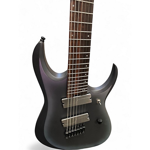 Used Ibanez RGD71ALMS AXION LABEL Multi-Scale 7 Black Aurora Burst Solid Body Electric Guitar