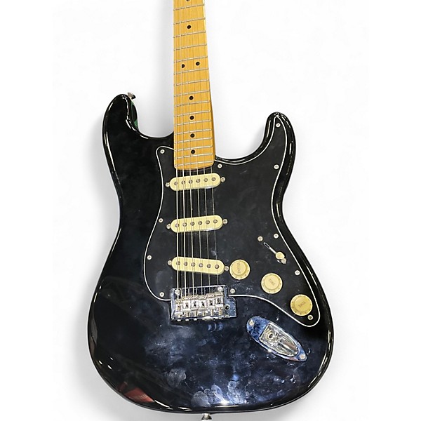 Used Fender Player Stratocaster Black Solid Body Electric Guitar