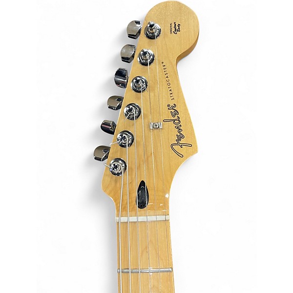 Used Fender Player Stratocaster Black Solid Body Electric Guitar