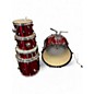 Used Rogers 5 Piece Crimson Kit Metallic Red Drum Kit thumbnail