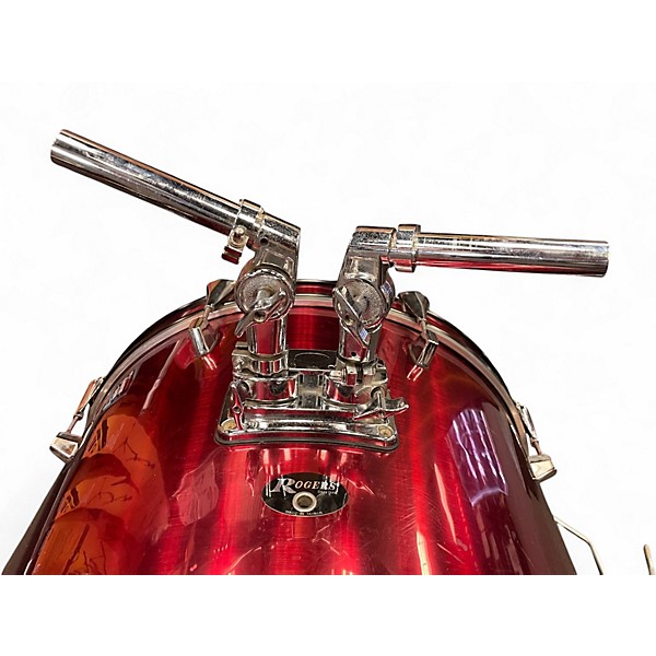 Used Rogers 5 Piece Crimson Kit Metallic Red Drum Kit