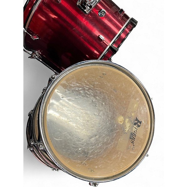 Used Rogers 5 Piece Crimson Kit Metallic Red Drum Kit